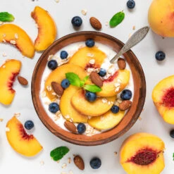 June Gold Peach Tree -Garden Oasis June Gold peaches 3